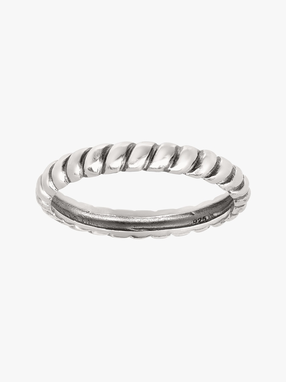 Silpada Sterling Silver Twisted Rope Stackable Ring - Silver